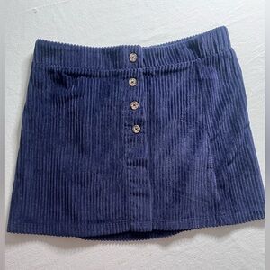 Belle Du Jour Navy Corduroy Skirt Girls Large